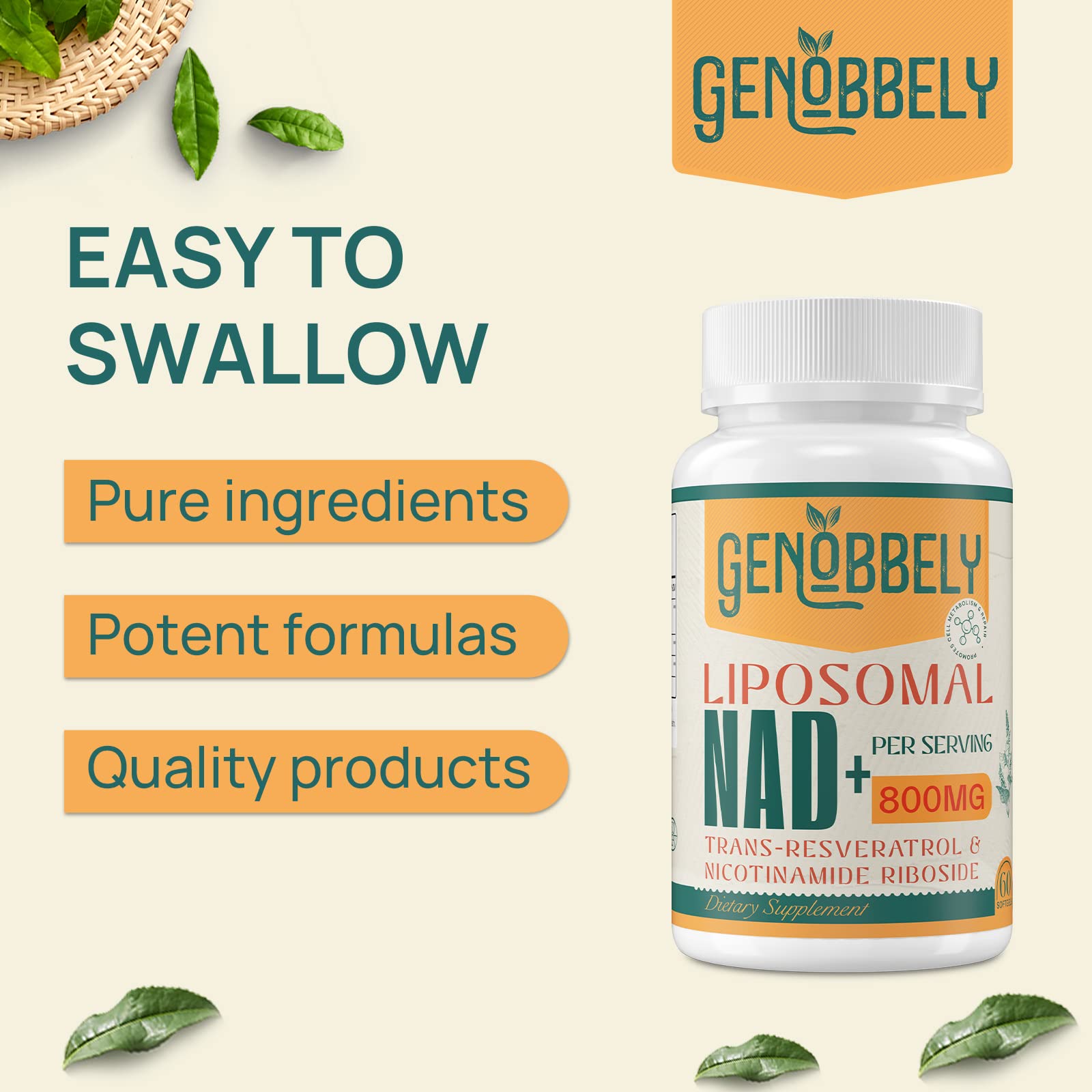 Concept image: fighting Father Time with GENOBBELY NAD+