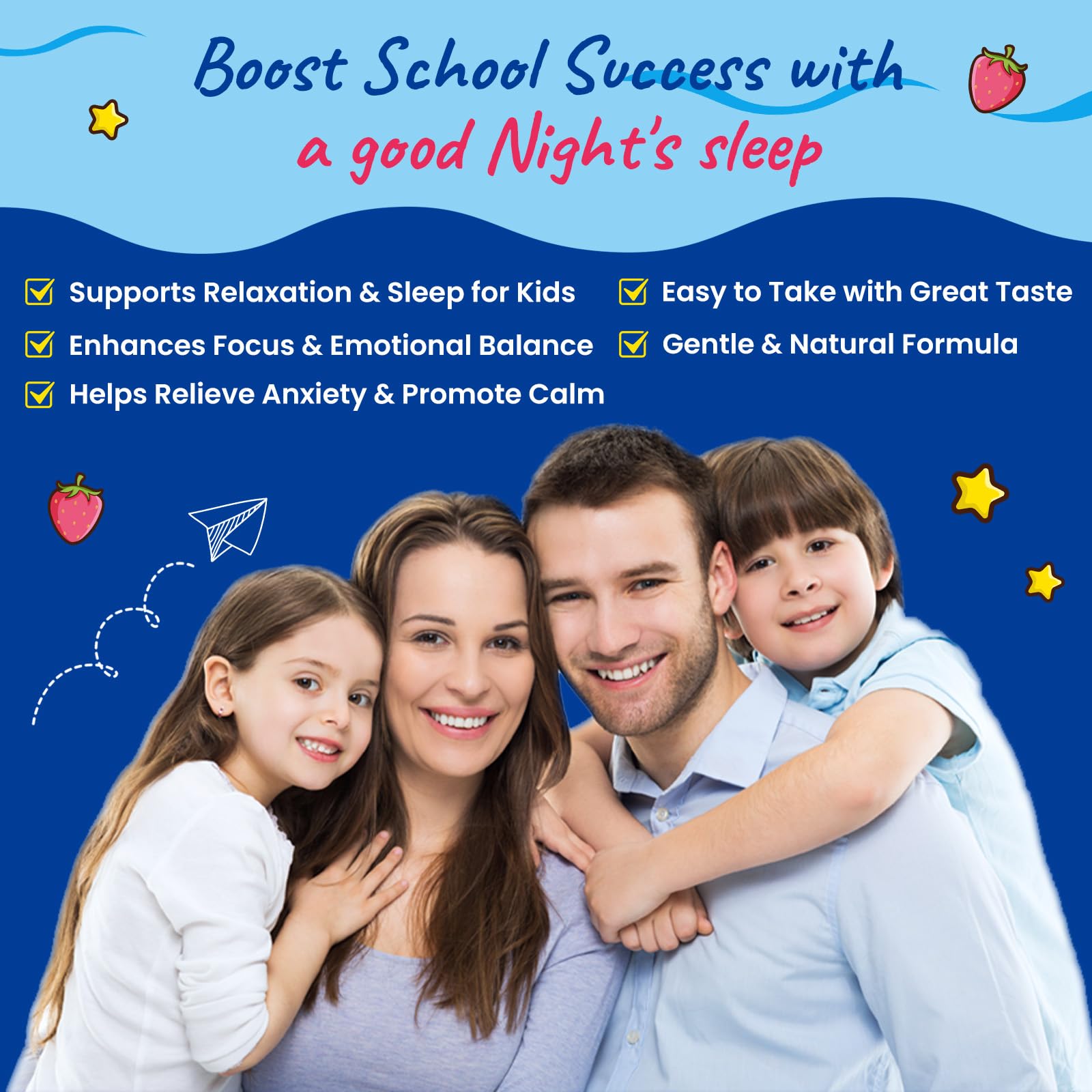 Strawberry-flavored, easy-to-digest magnesium gummies