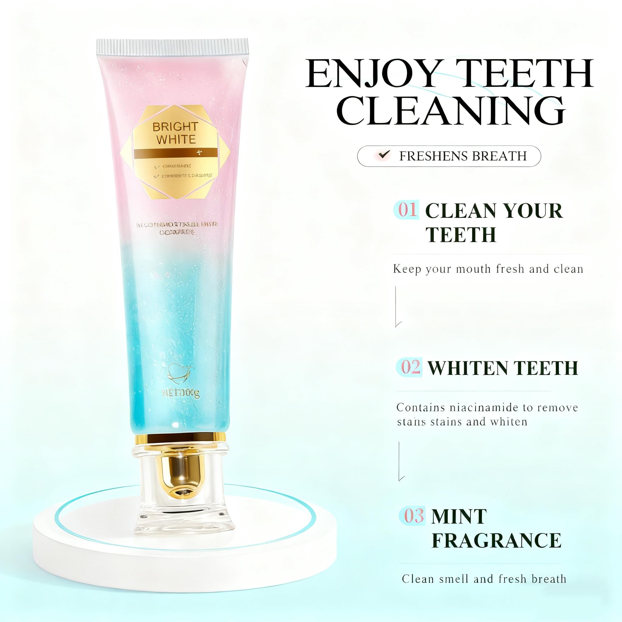 Gentle Enamel-Safe Toothpaste with Niacinamide