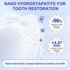 Gentle mint flavor hydroxyapatite toothpaste