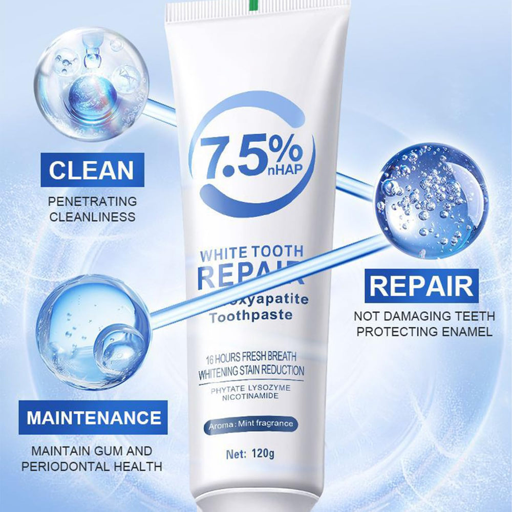 Gentle mint flavored toothpaste for fresh breath