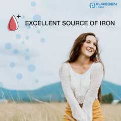 Gentle on the stomach iron supplement illustration