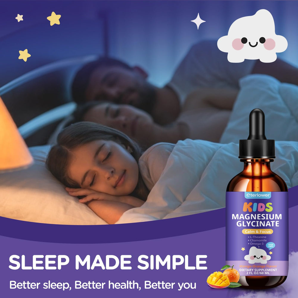 Kid-friendly magnesium glycinate formula gentle on the stomach