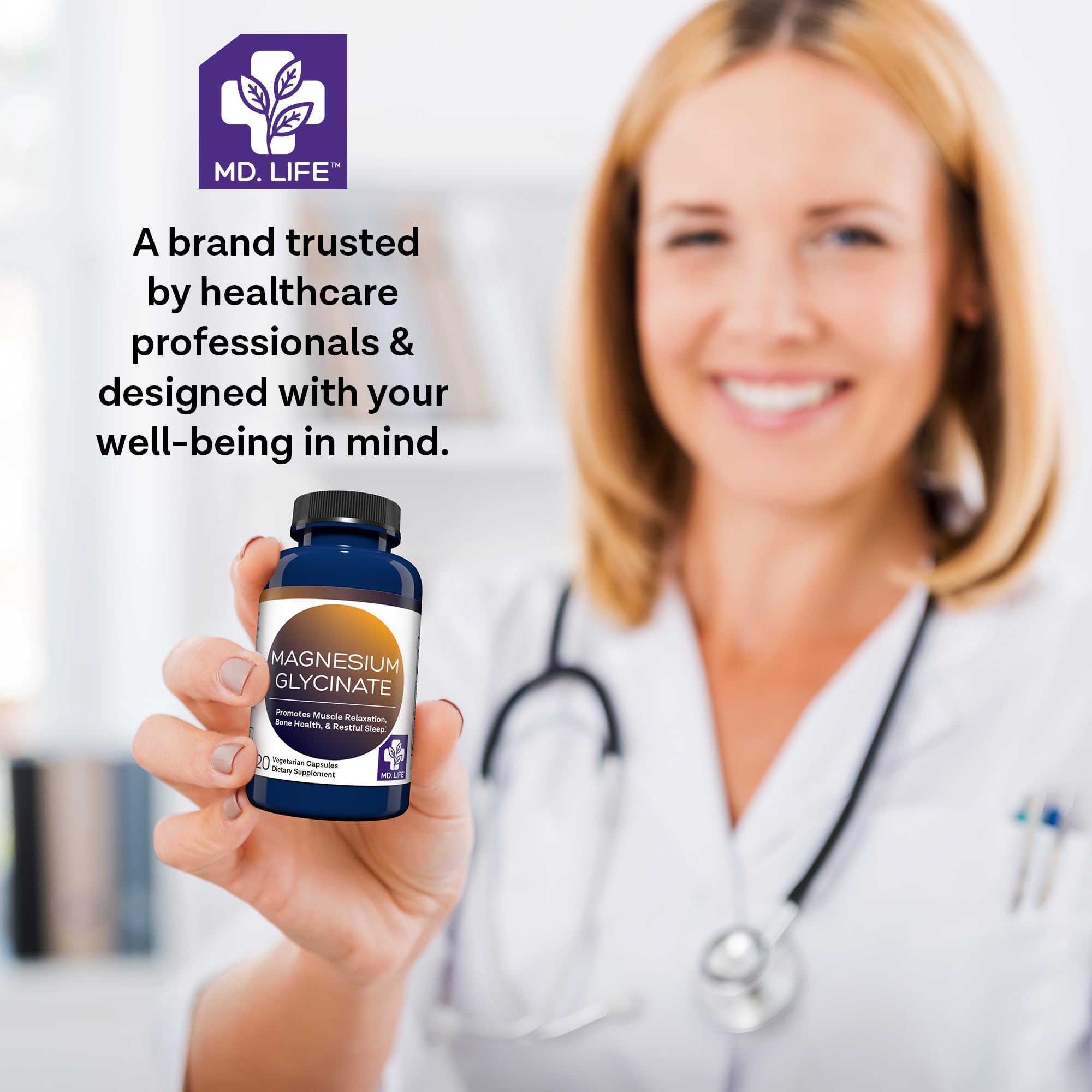 Gentle on the stomach magnesium glycinate capsules