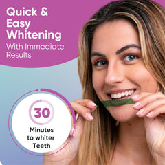 Unfolded whitening strip ready to apply