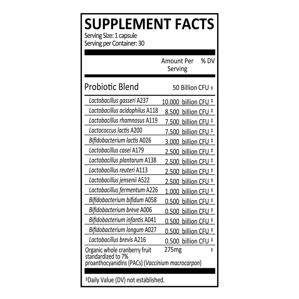 Organic cranberry extract intended for urinary tract support