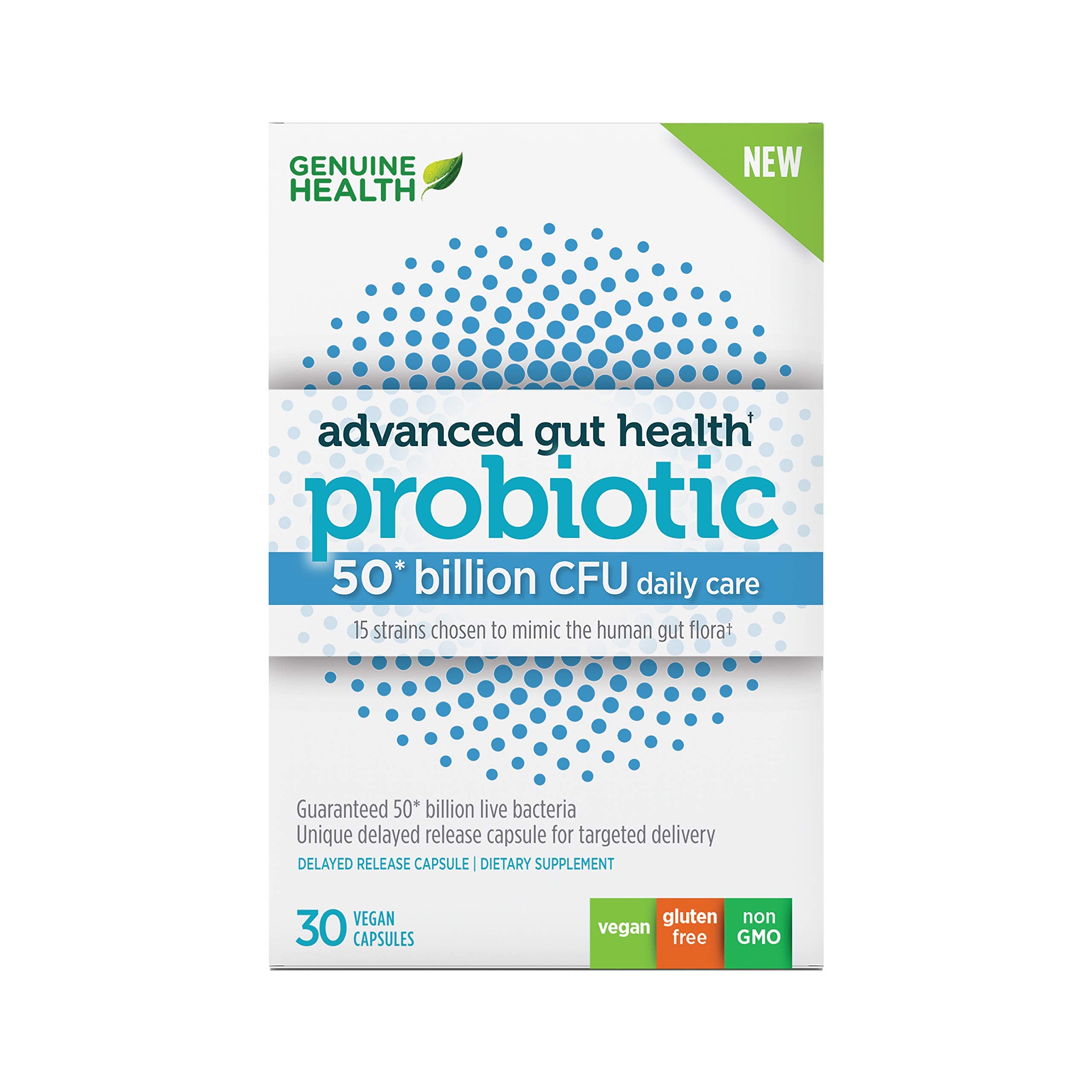 Genuine Health Probiotics 50B CFU 30-count bottle