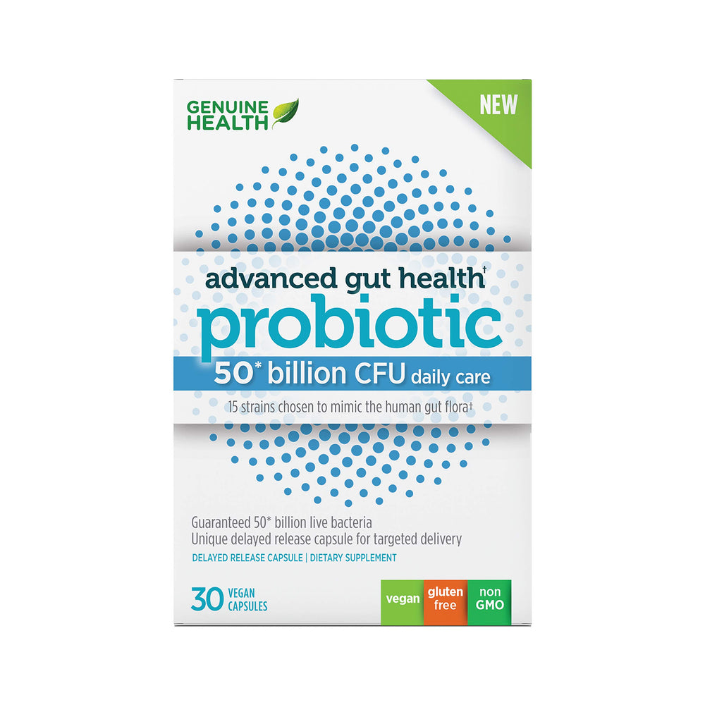 Genuine Health Probiotics 50B CFU 30-count bottle