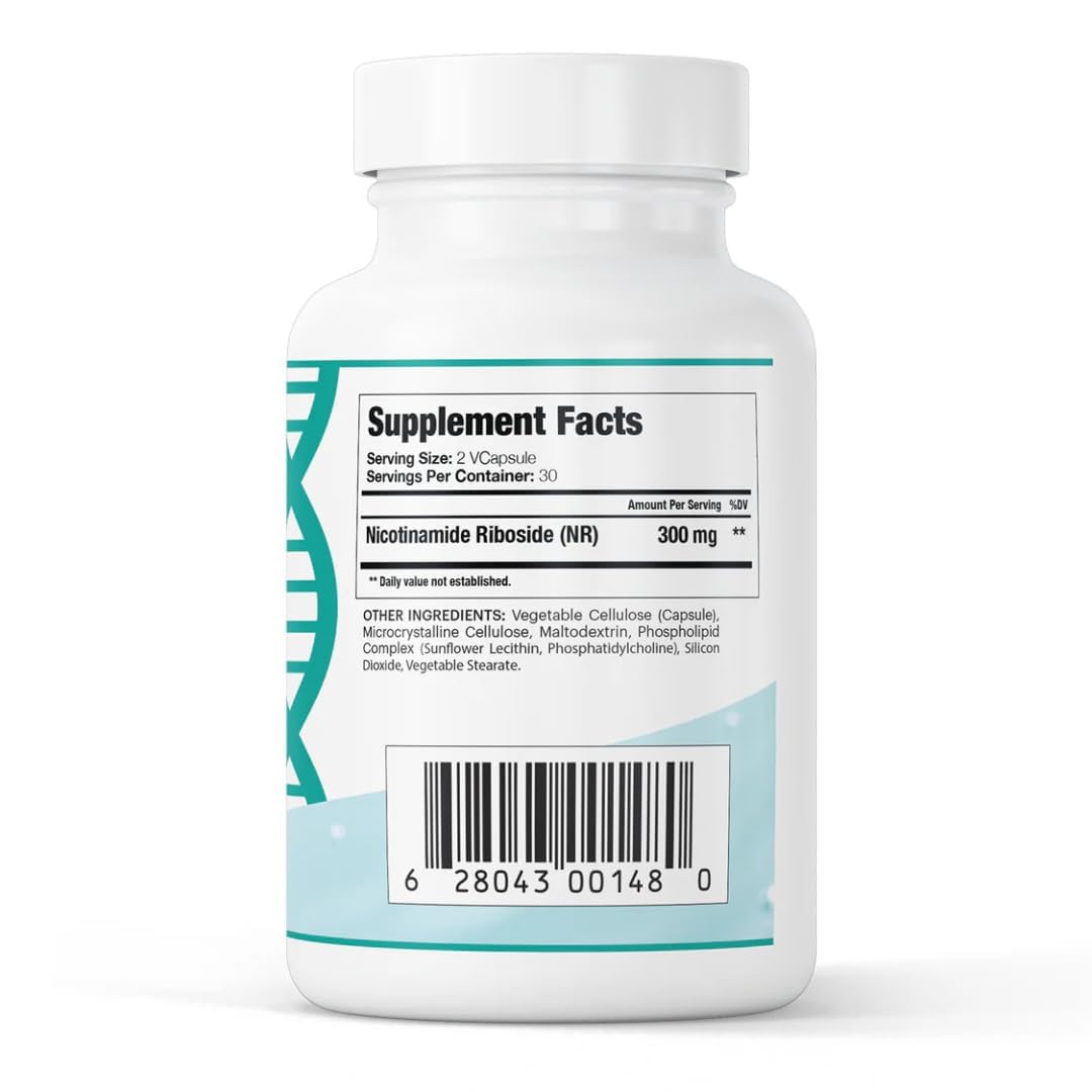 GenuinePurity Liposomal NR capsules highlighting advanced delivery and absorption.