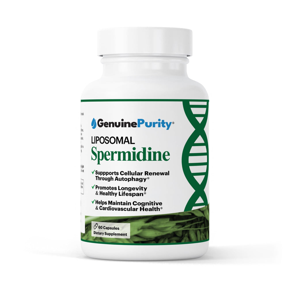GenuinePurity Liposomal Spermidine 8mg bottle label