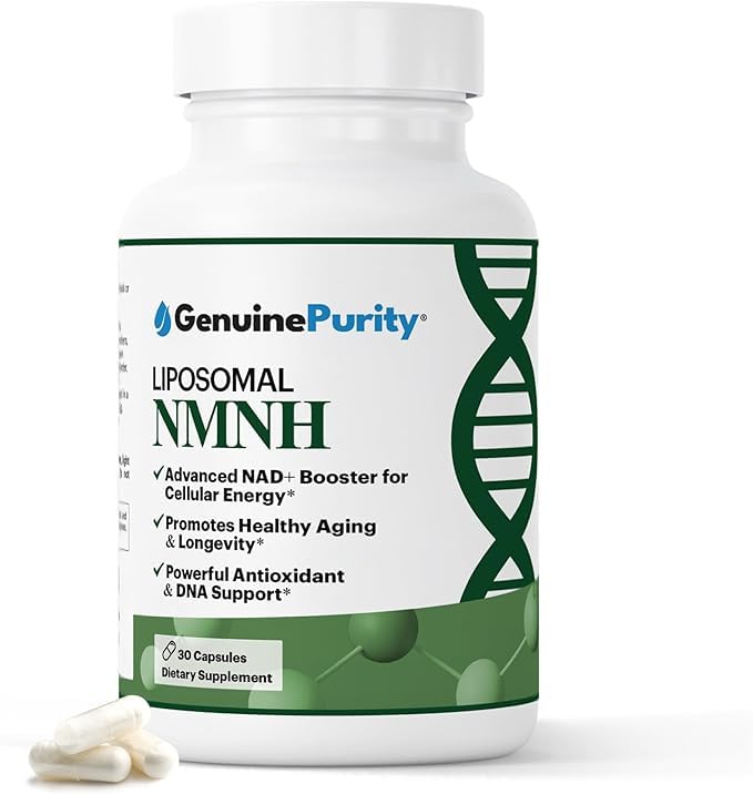 GenuinePurity NMNH capsule bottle for steady daily energy.