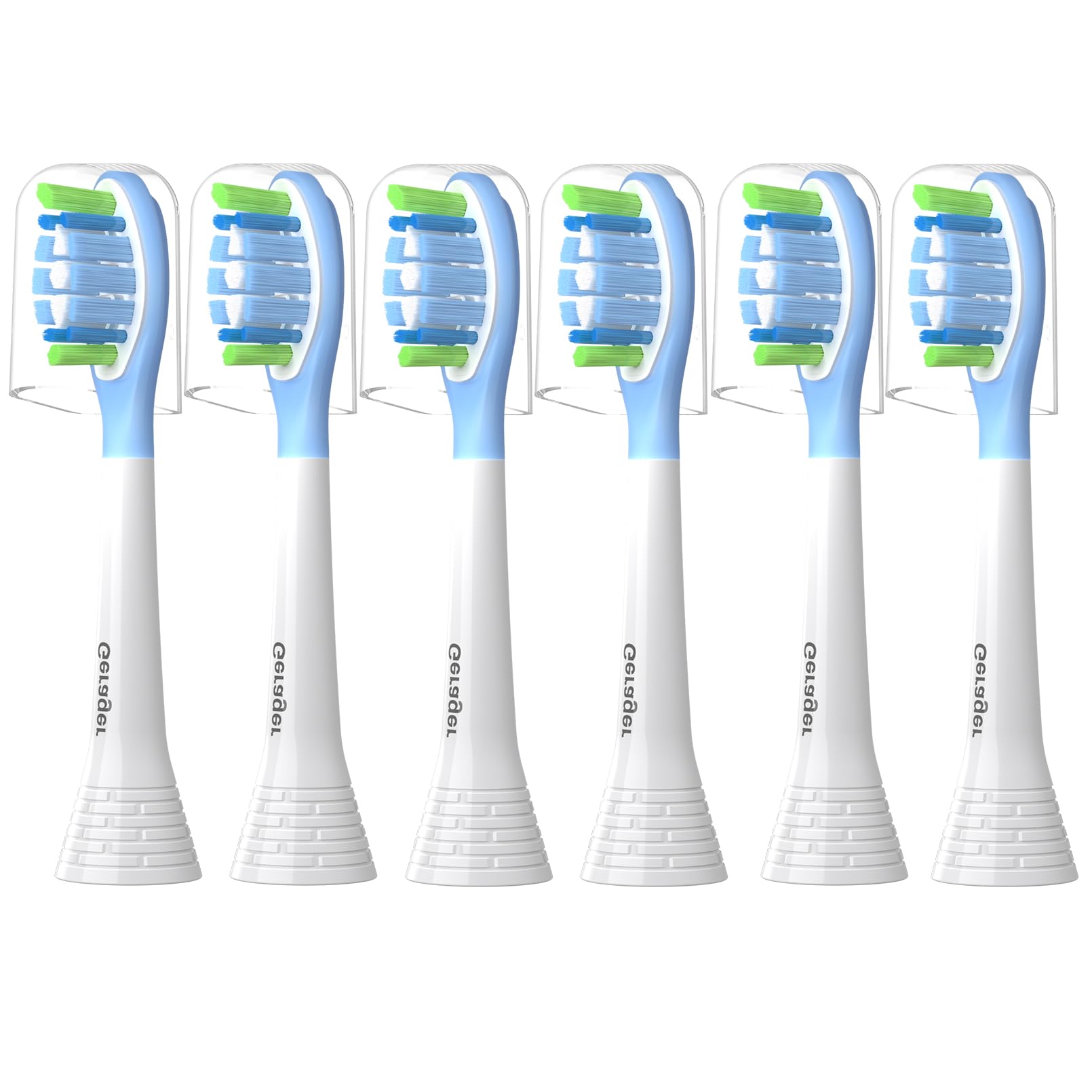 GERAGER C3 compatible toothbrush heads - white, 6-pack