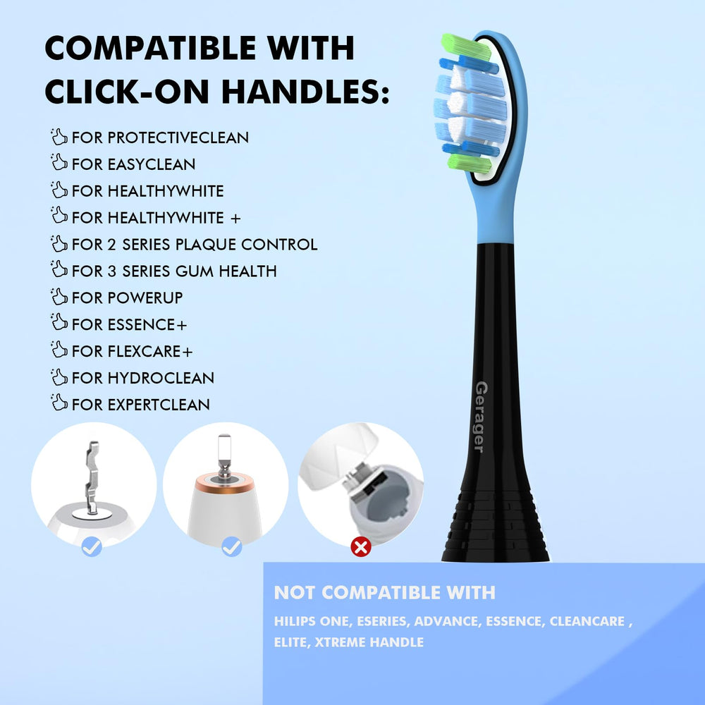 99% round-headed bristles gentle on gums
