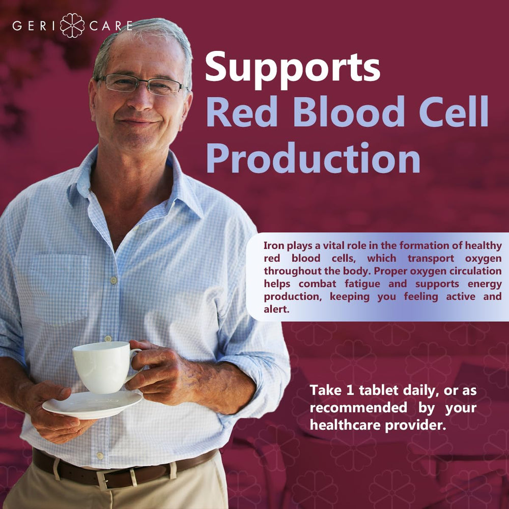 GeriCare packaging featuring 'Since 1989' branding