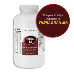 GeriCare Thera M Multivitamin Caplets bottle and label