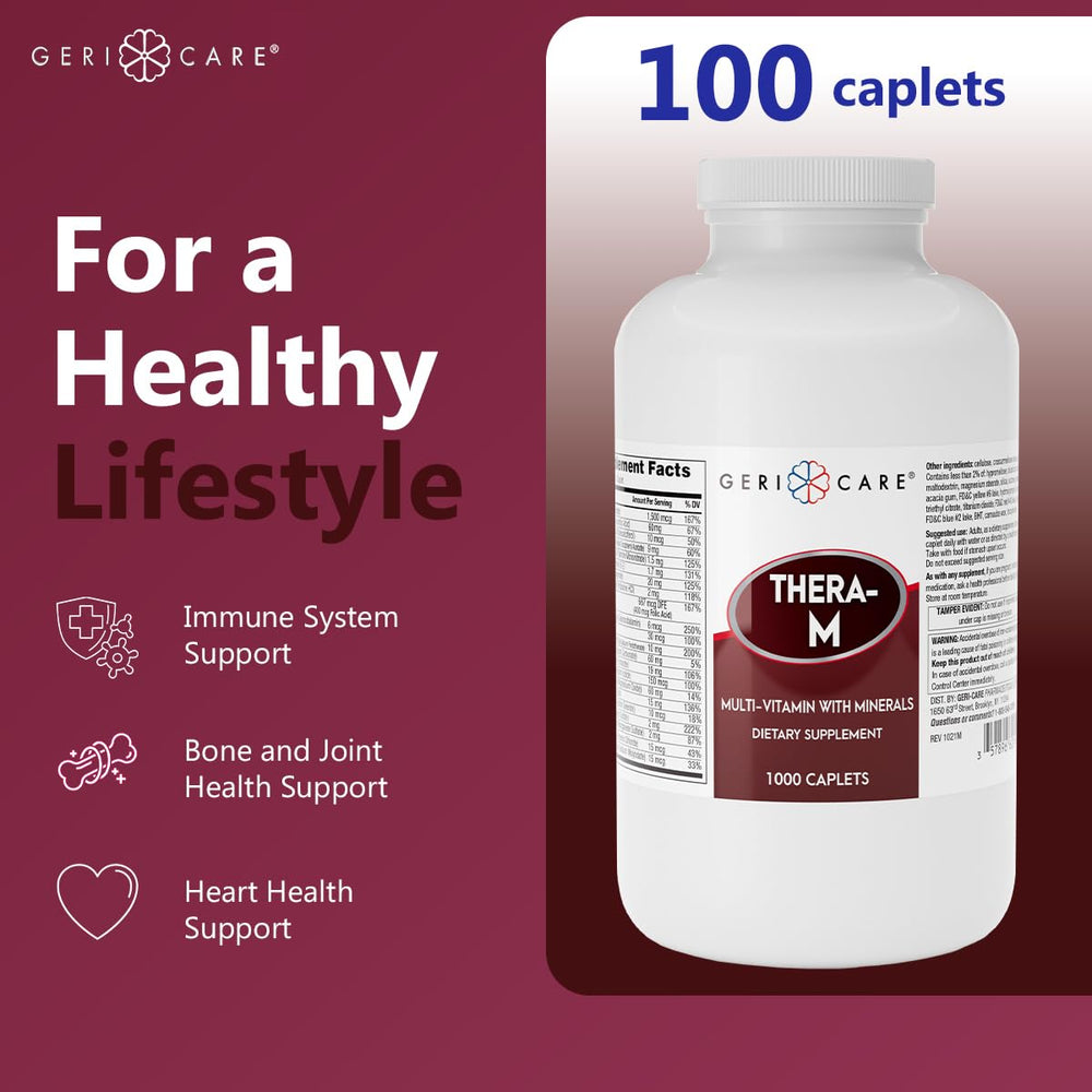 GeriCare Thera M Multivitamin Caplets dosage information