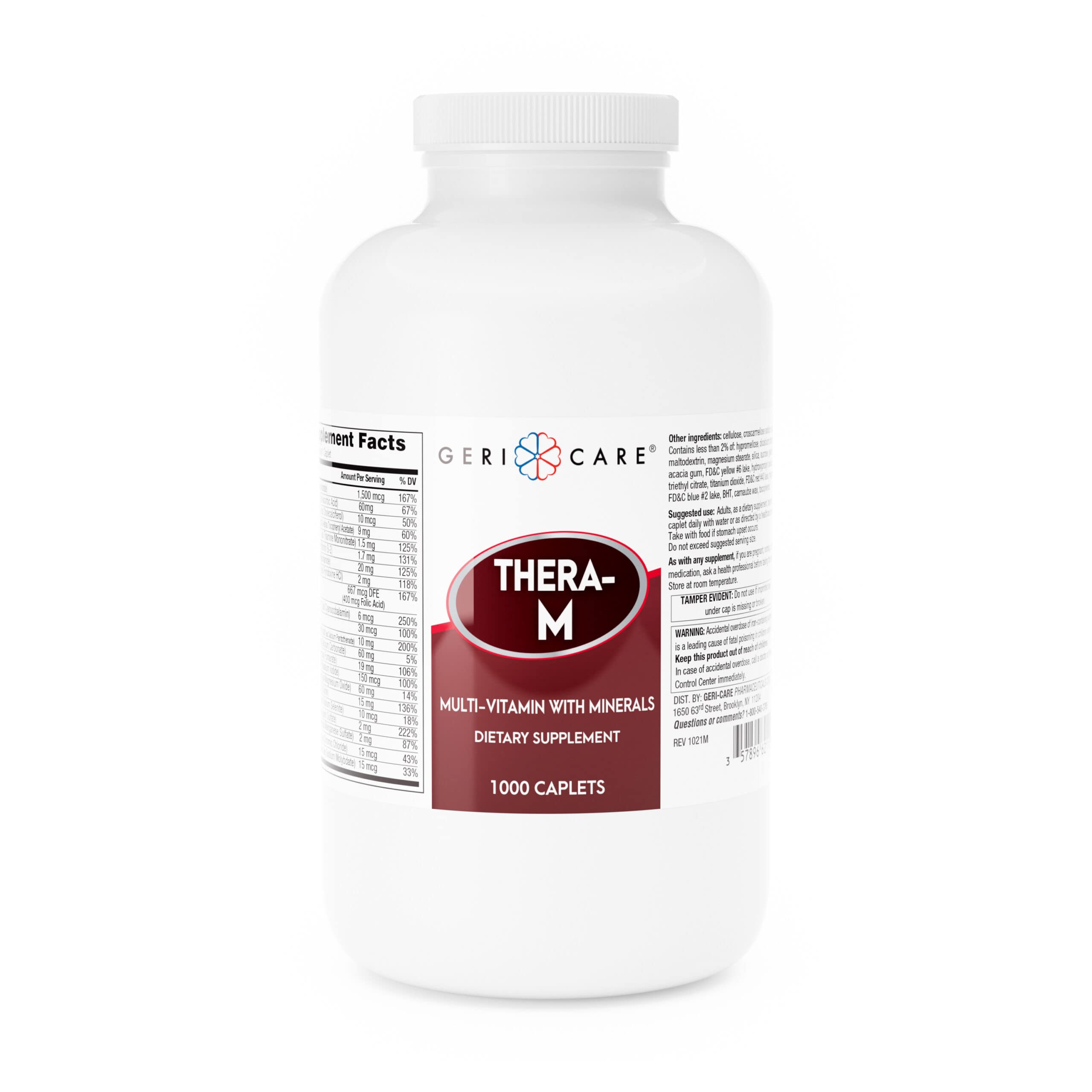 GeriCare Thera M Multivitamin Caplets – front view