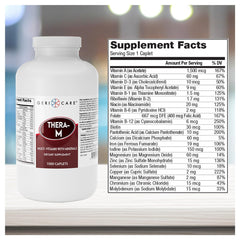 GeriCare Thera M Multivitamin Caplets ingredients label