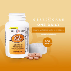 Close-up of bottle label showing 200 count