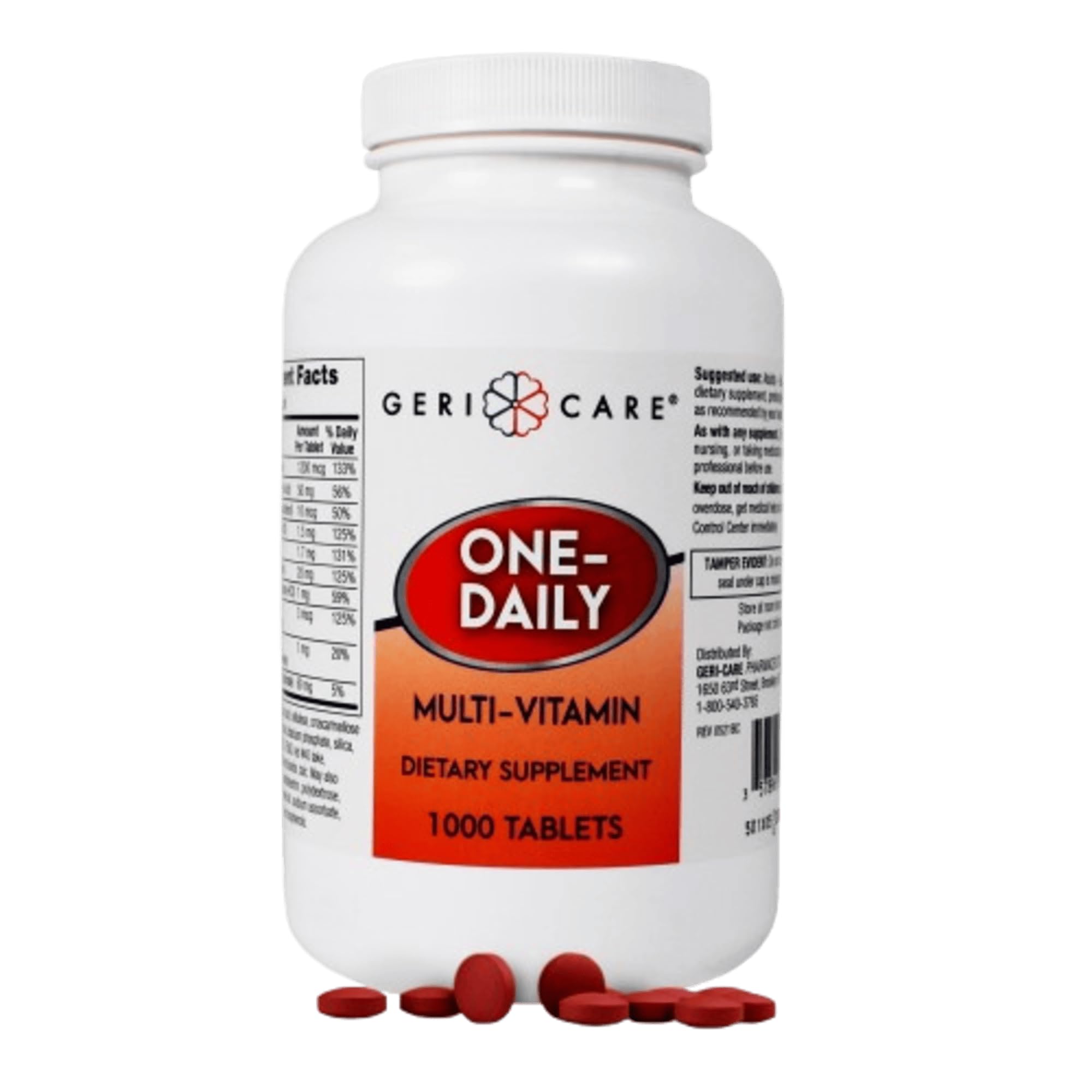 GeriCare One-Daily Multi-Vitamin bottle 1000-count