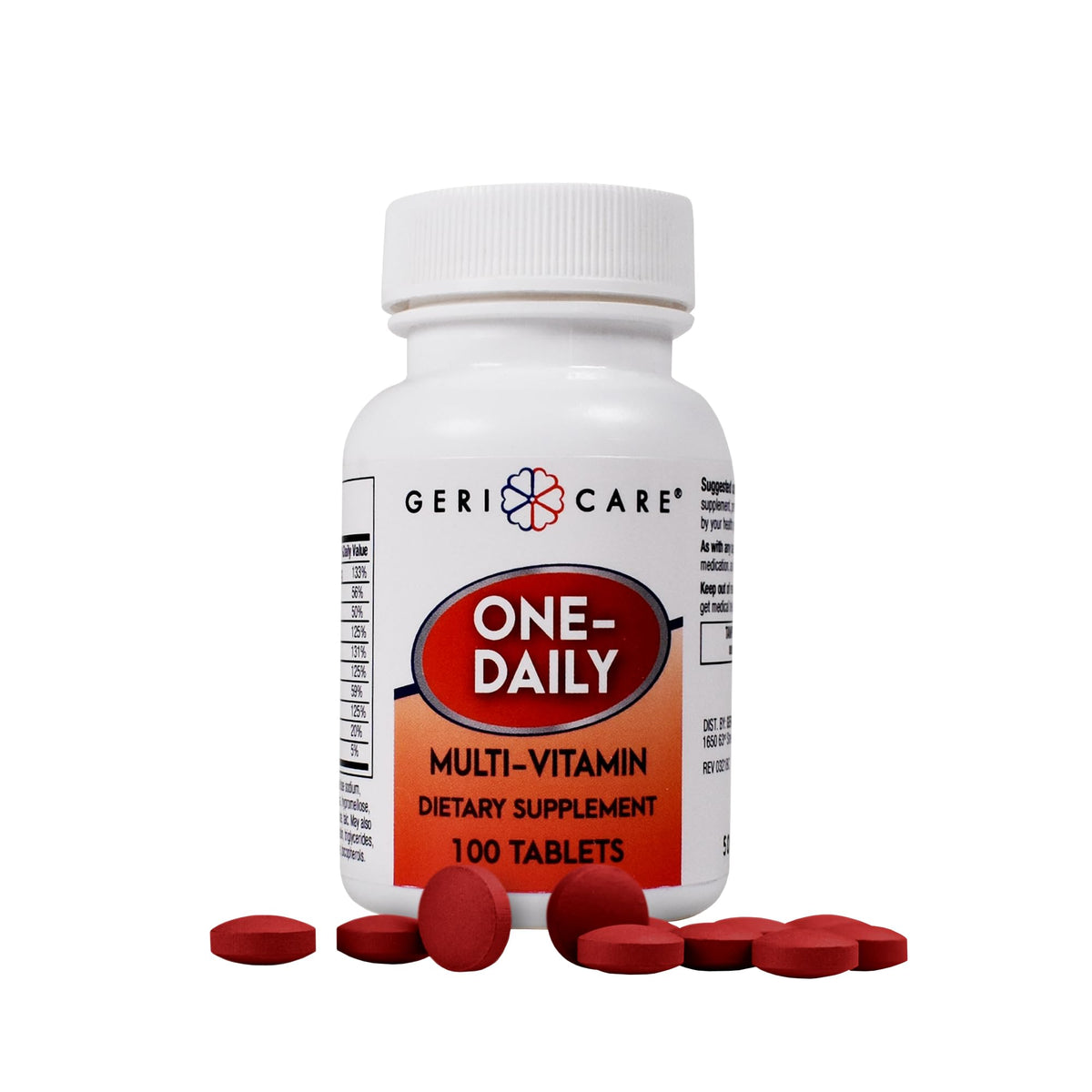 GeriCare One-Daily Multivitamin bottle - front view