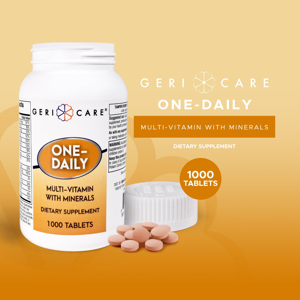 Front packaging of GeriCare One-Daily Multivitamins