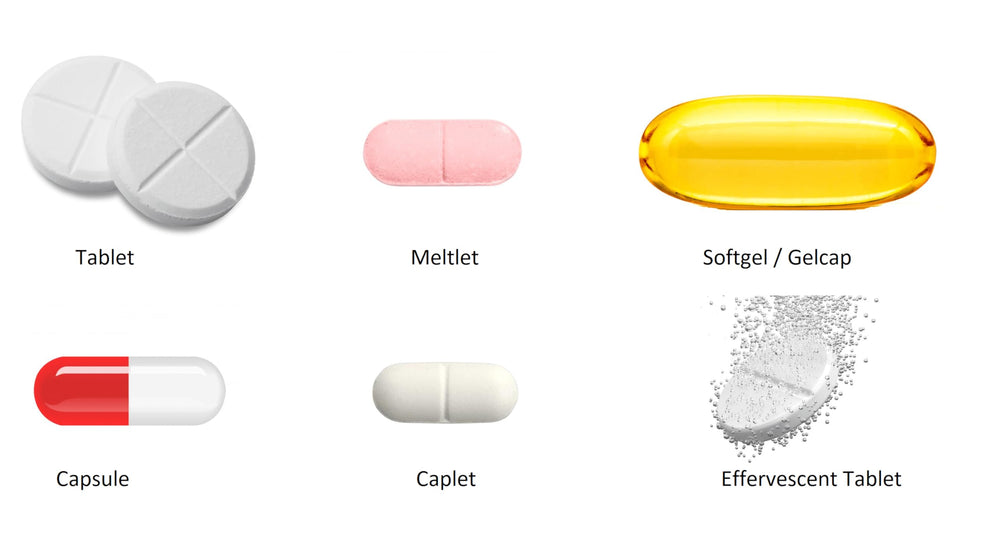 Container of GeriCare 1000-count tablets for daily use