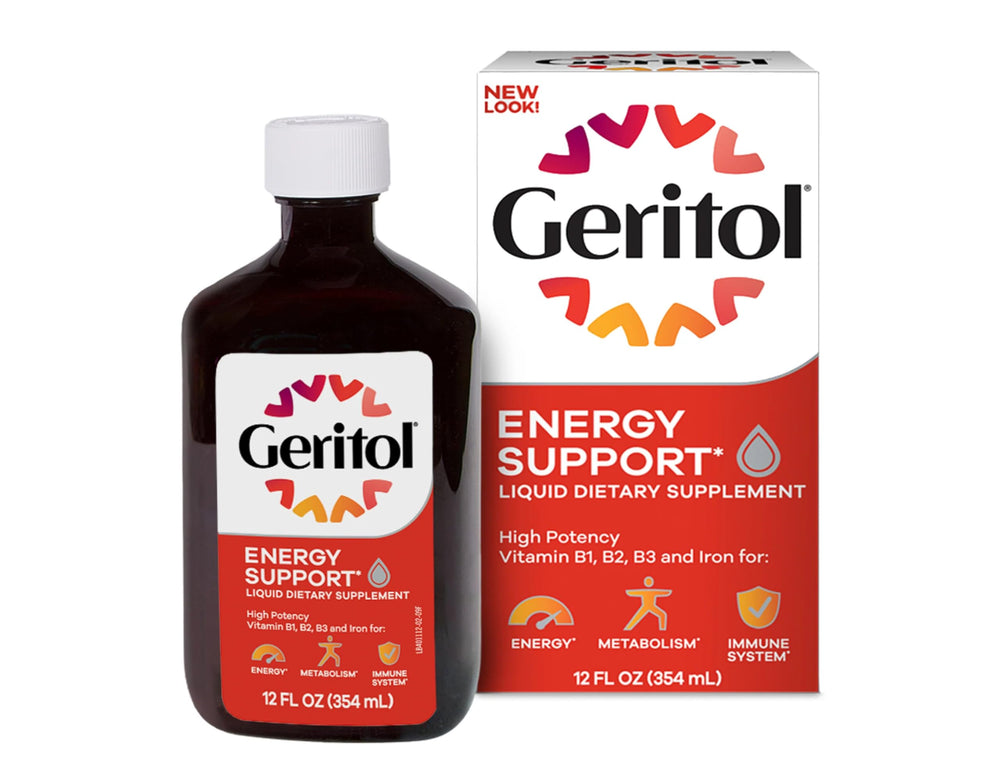 Made in USA stamp on Geritol bottle