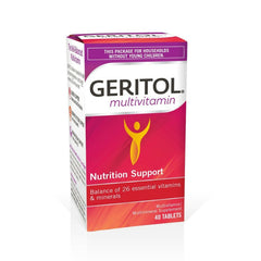 Front view of Geritol Multi-Vitamin & Mineral Supplement Pack of 2 (40-count)
