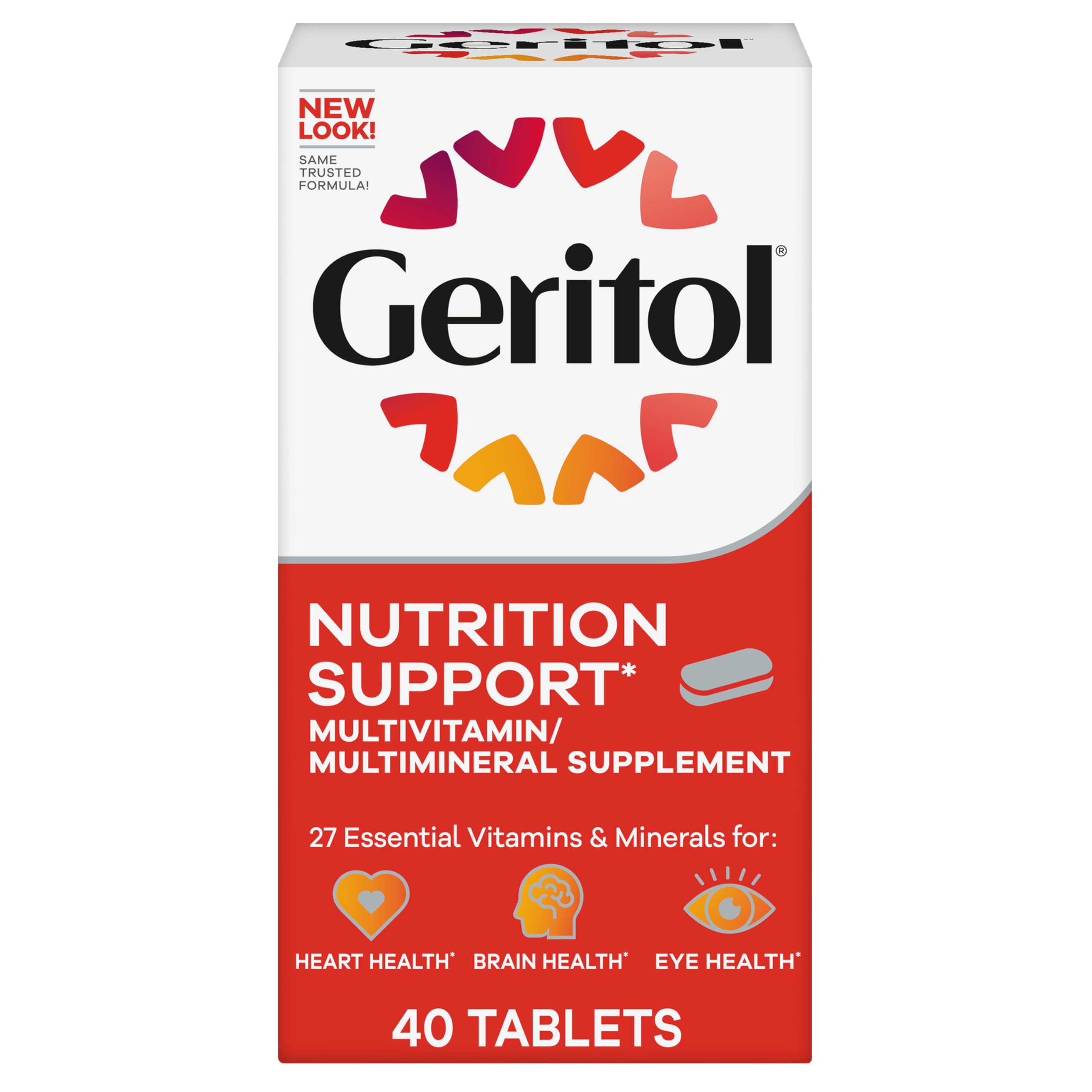Geritol Multivitamin bottle with 40 tablets