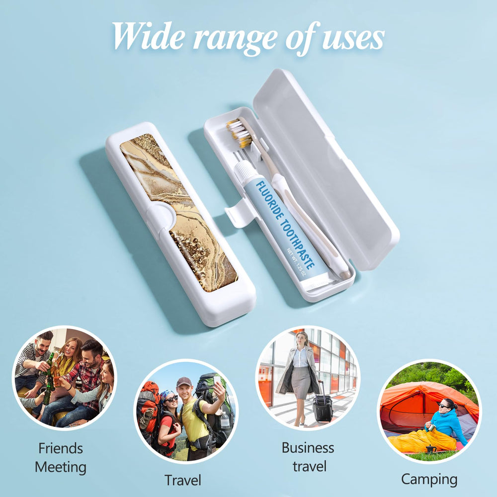 Gift-ready travel toothbrush case for holidays and special occasions