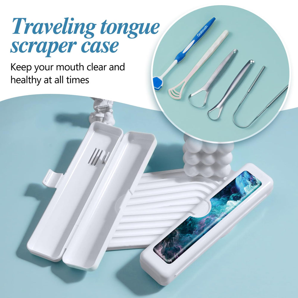 Travel case compatible with toothbrushes up to 7.8 inches