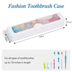 Bottom air holes on the toothbrush travel case for breathability