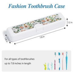 Toothbrush travel case dimensions: 7.87 x 1.85 x 1.18 inches