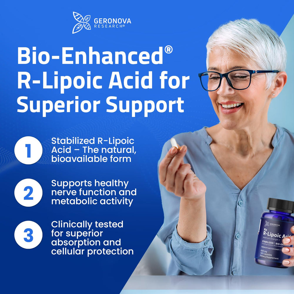Graphic showing energy production and metabolic support from Lipoic Acid