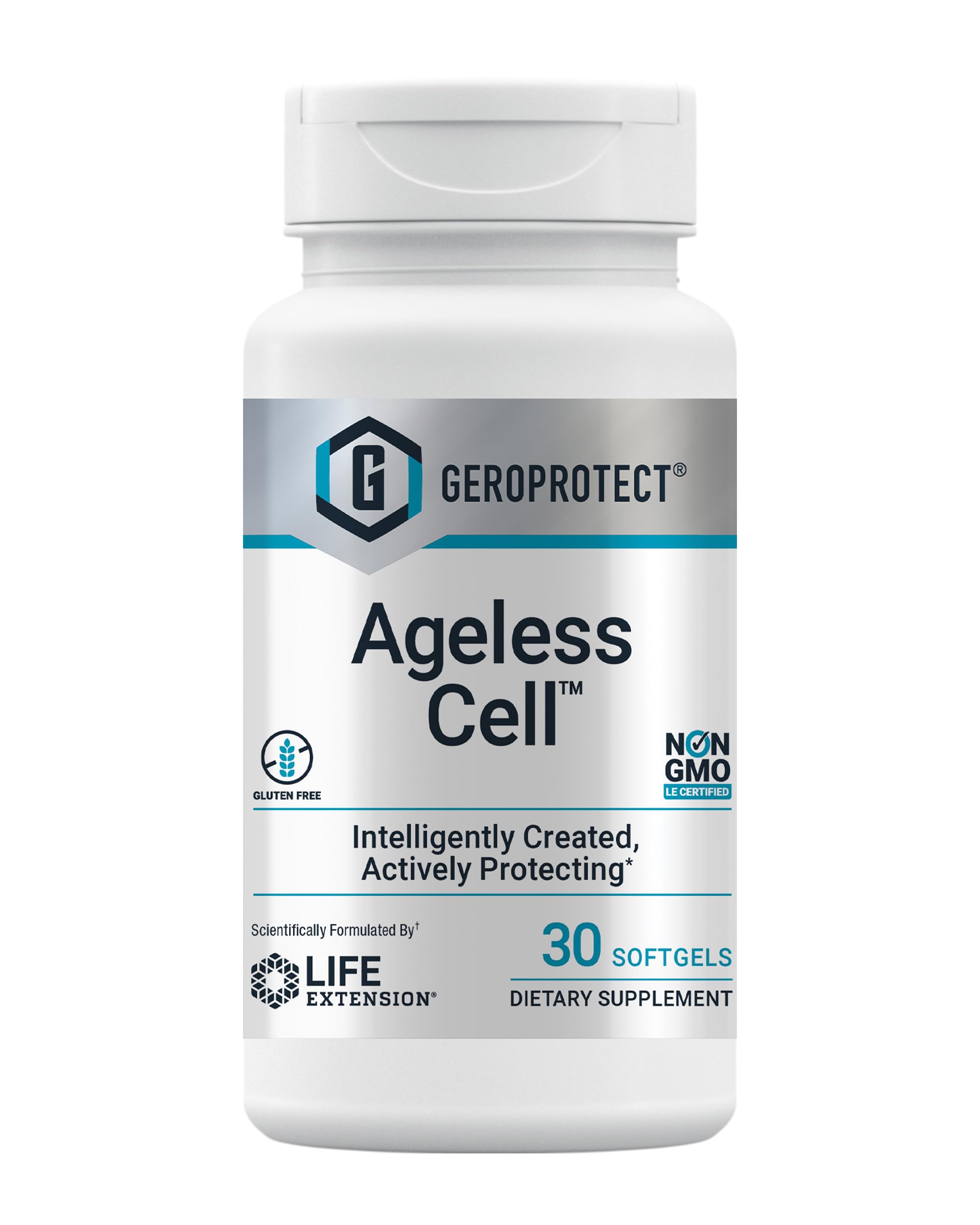 GEROPROTECT Ageless Cell bottle label