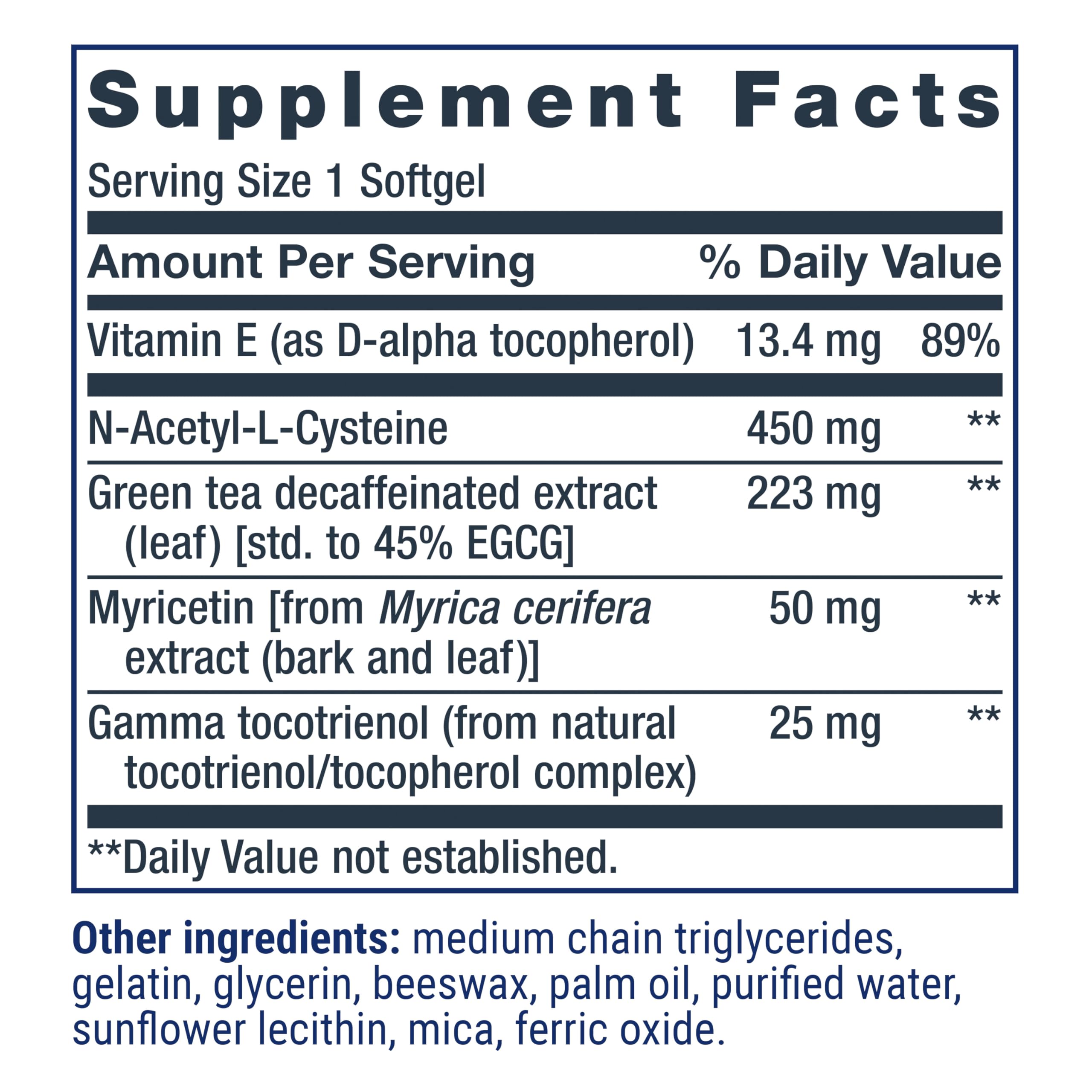 Close-up of GEROPROTECT Ageless Cell softgels