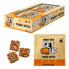 GetUp caffeinated granola bites in peanut butter flavor, 10 pack, 100 mg caffeine