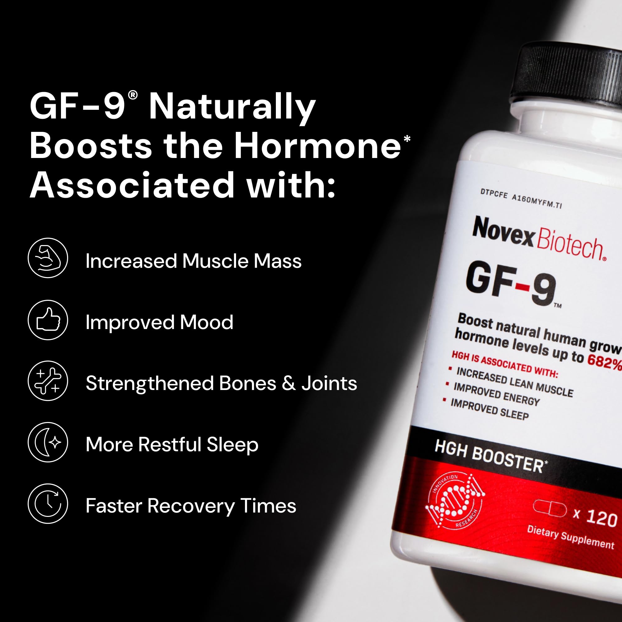 GF-9 sleep improvement and recovery