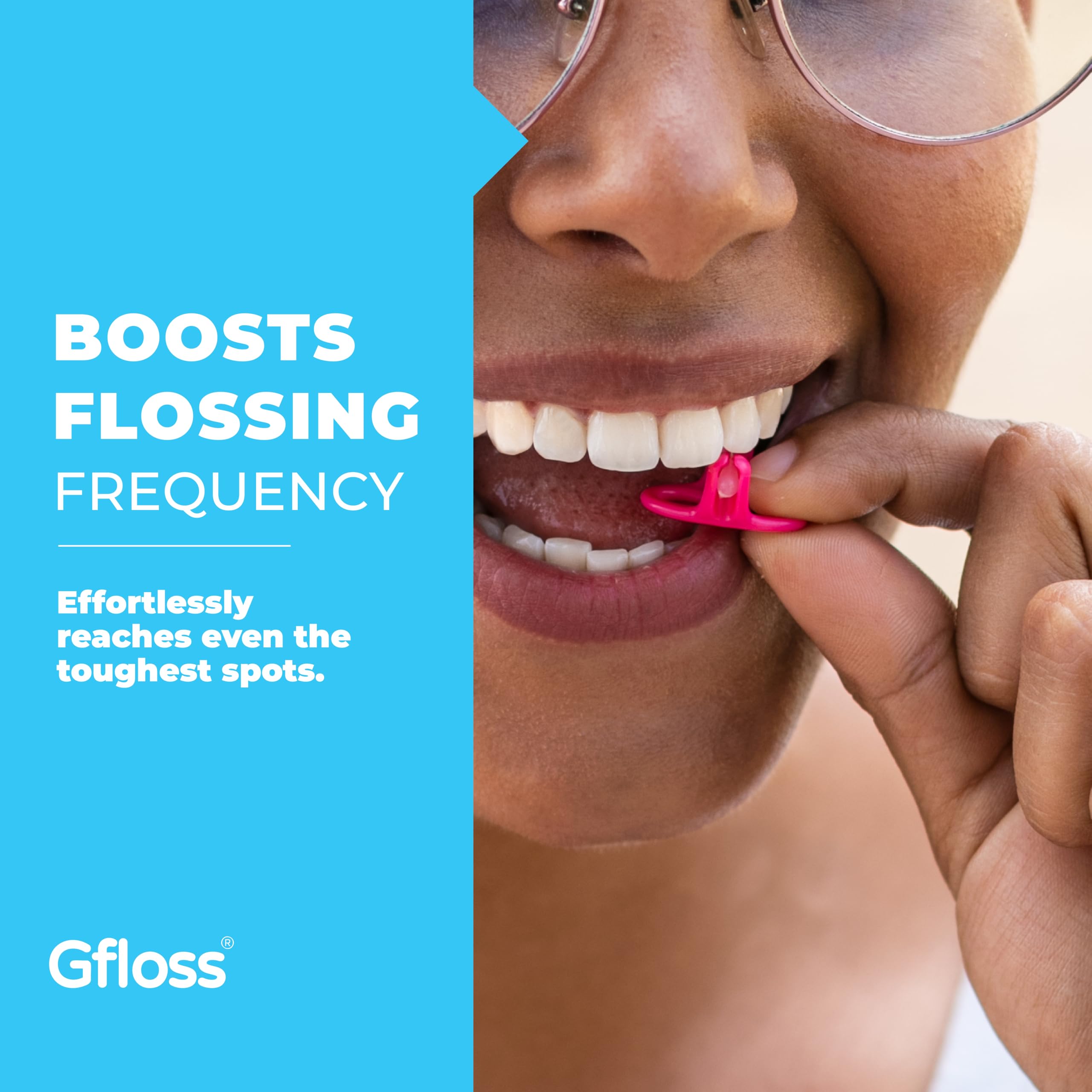 Unwaxed, thin floss designed for tight teeth