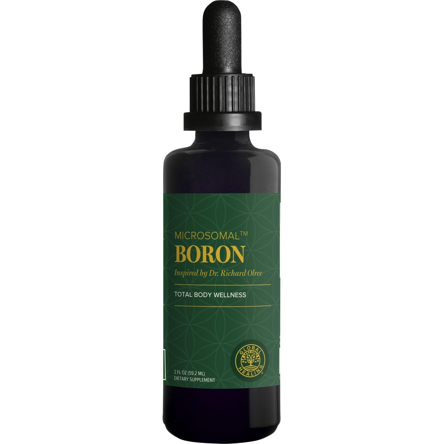 Global Healing Center boron supplement bottle for bone health