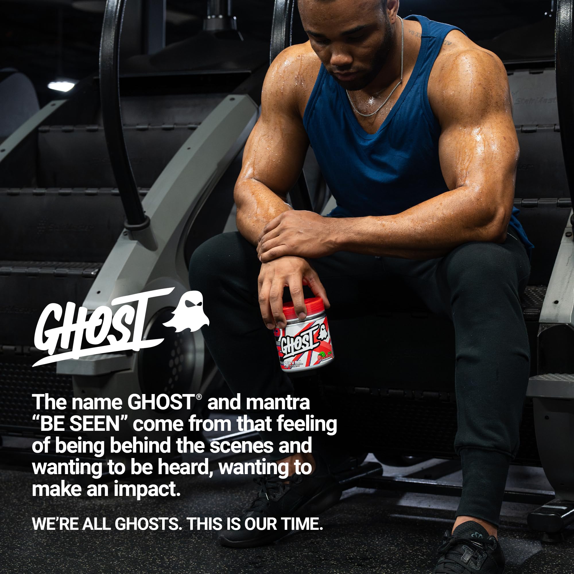 Shaker cup with mixed GHOST Burn Kiwi Strawberry