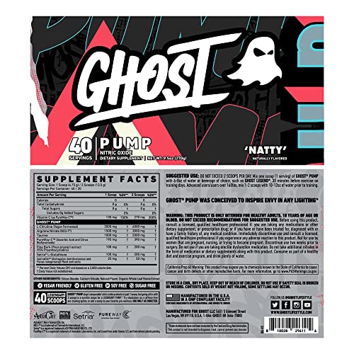 GHOST Pump Natty bottle label close-up vegan sugar-free