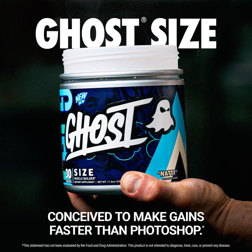 GHOST Size V3 label back showing ingredients