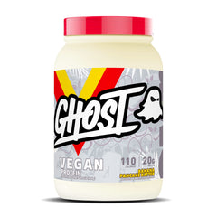 GHOST Vegan Protein Powder Banana Pancake Batter 2lb tub label