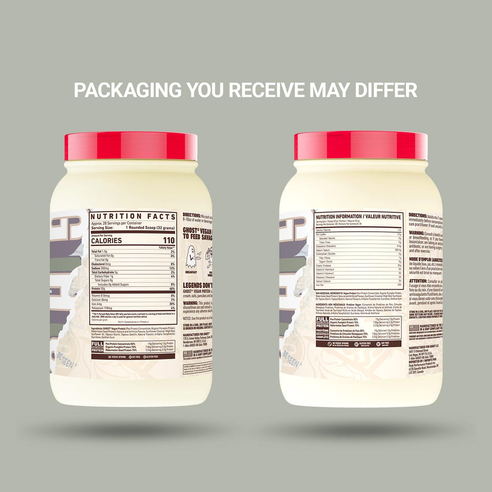 Scooper of Banana Pancake Batter vegan protein powder