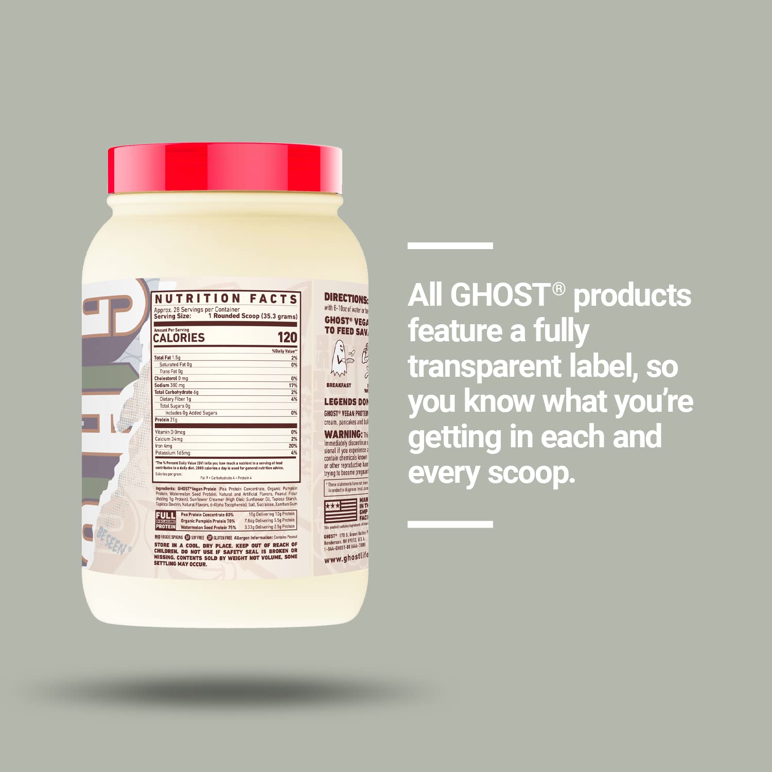 Pouring Ghost Vegan Protein Powder into a shaker for post-workout shake