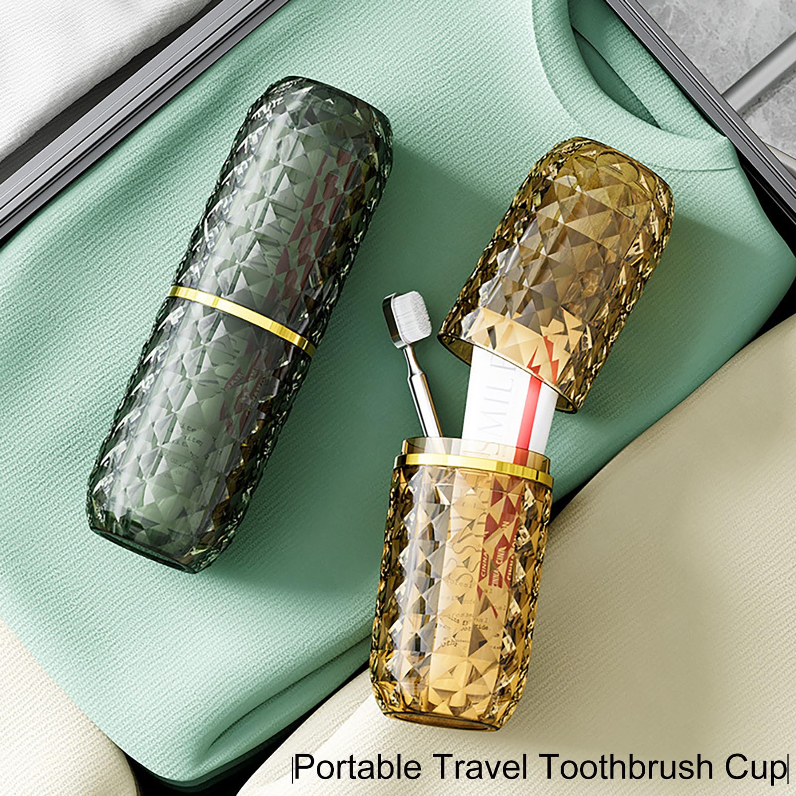 Gift-ready toothbrush travel case with cover