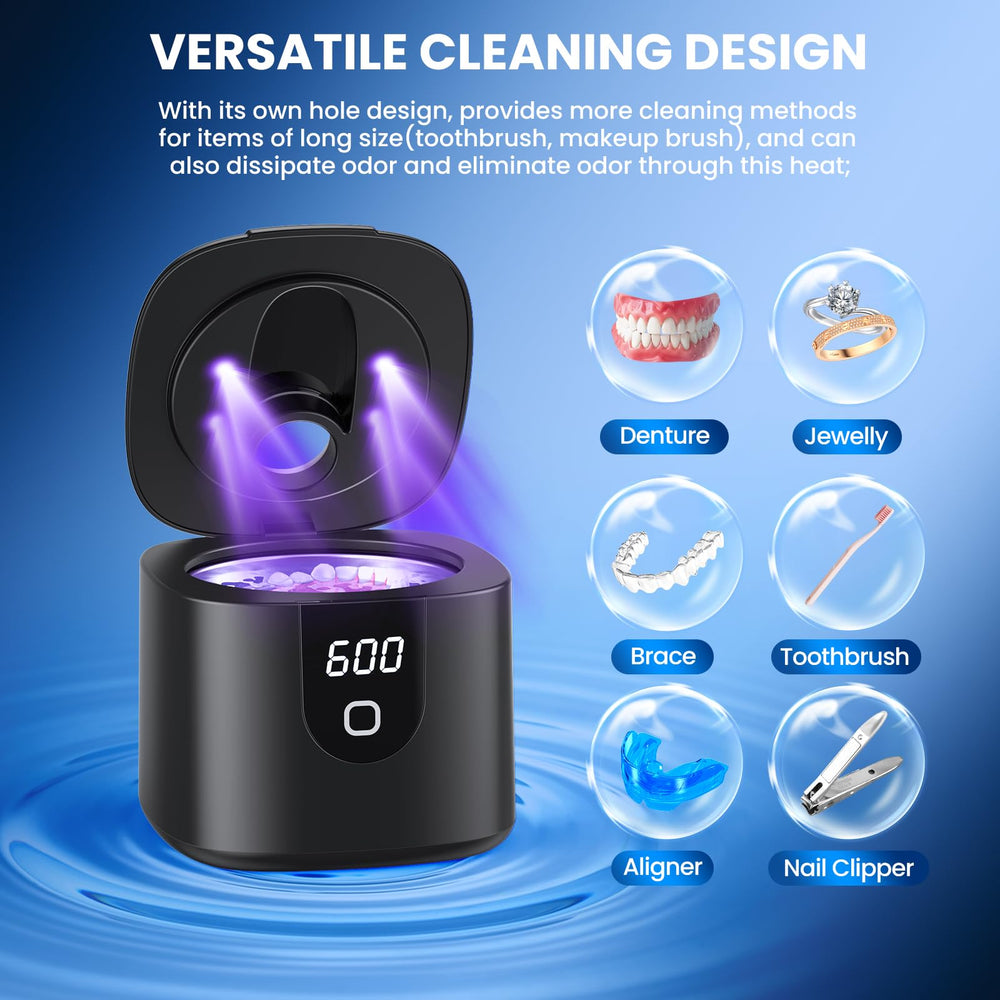 Gift-ready packaging for the Ultrasonic Retainer Cleaner
