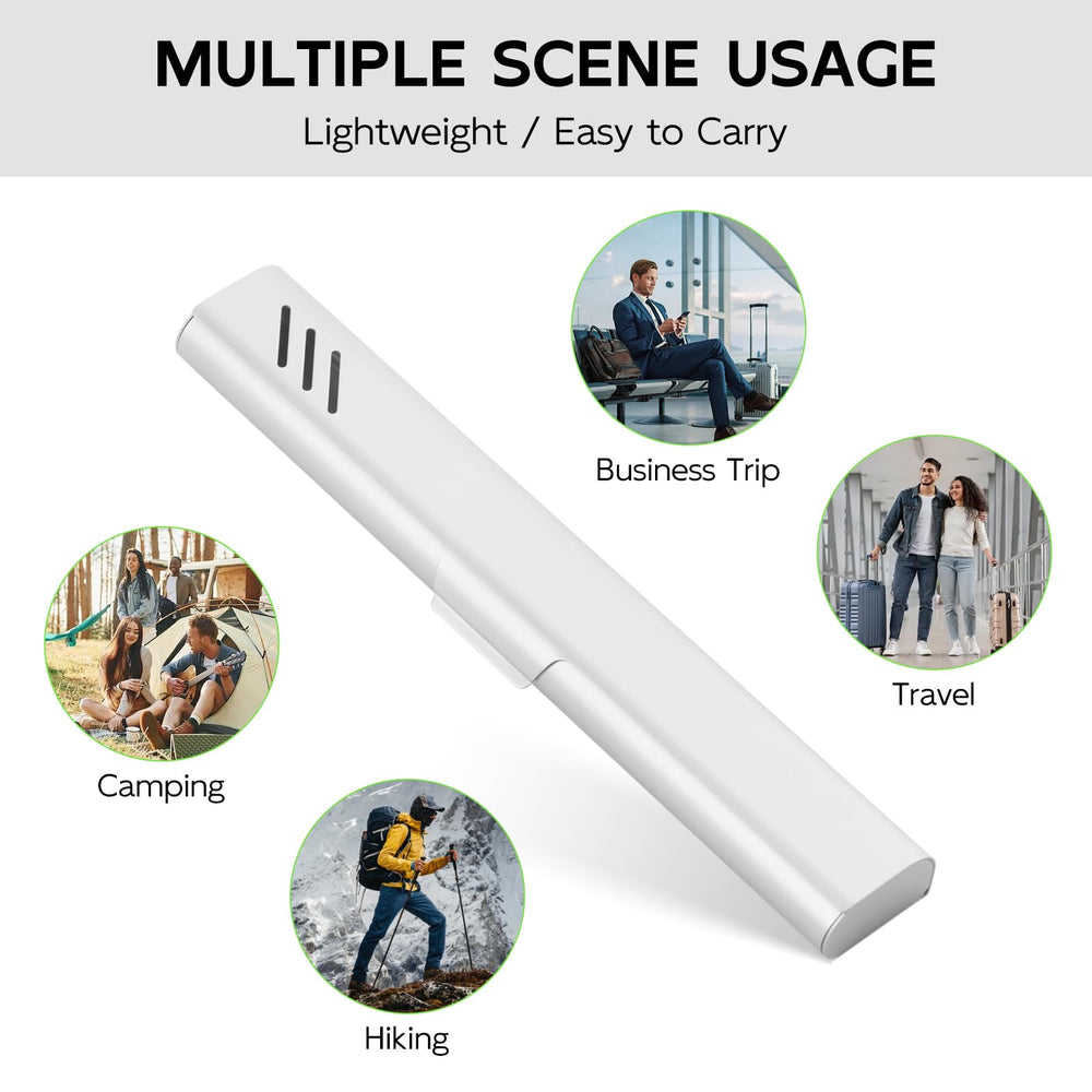 Gift-ready travel toothbrush case in Sliver